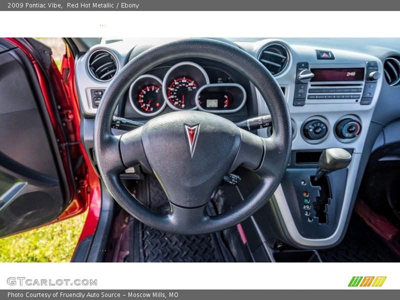 Red Hot Metallic / Ebony 2009 Pontiac Vibe