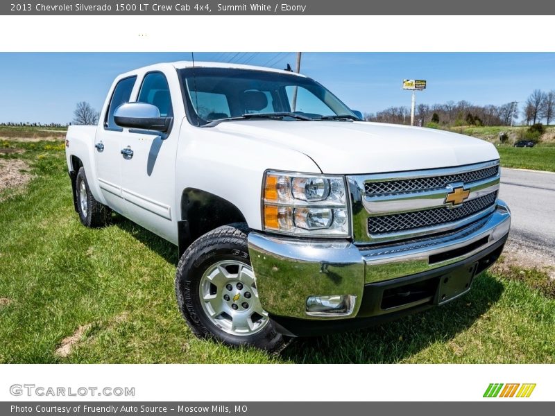 Summit White / Ebony 2013 Chevrolet Silverado 1500 LT Crew Cab 4x4