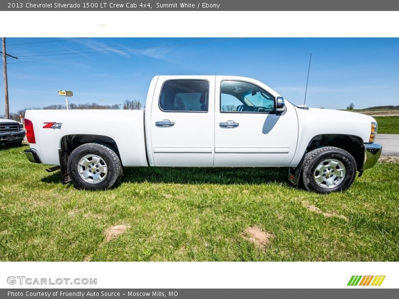 Summit White / Ebony 2013 Chevrolet Silverado 1500 LT Crew Cab 4x4