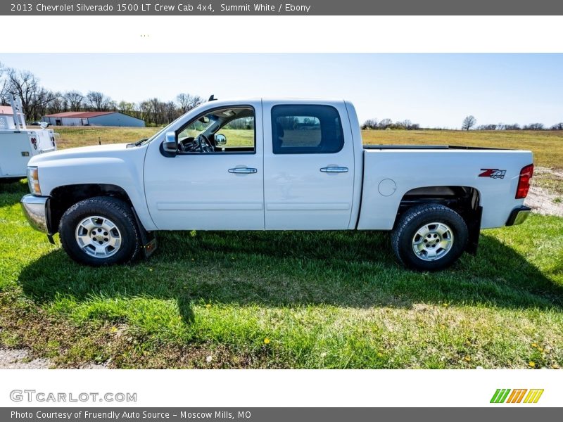 Summit White / Ebony 2013 Chevrolet Silverado 1500 LT Crew Cab 4x4