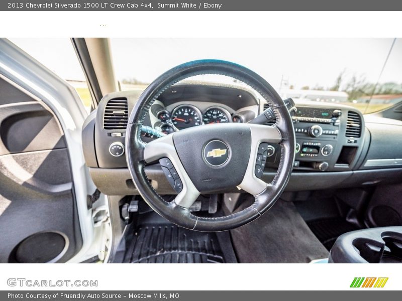 Summit White / Ebony 2013 Chevrolet Silverado 1500 LT Crew Cab 4x4