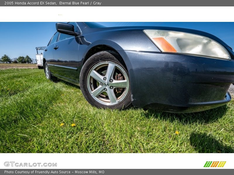 Eternal Blue Pearl / Gray 2005 Honda Accord EX Sedan