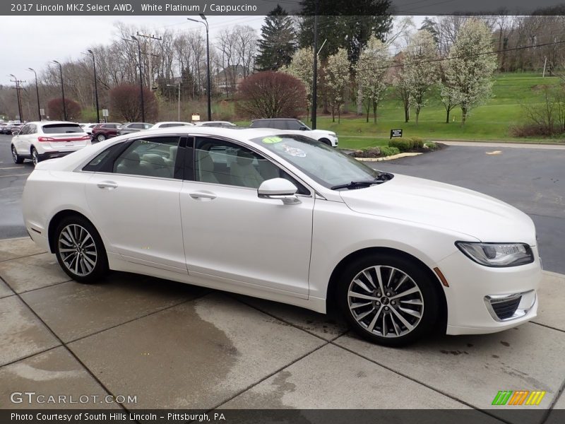 White Platinum / Cappuccino 2017 Lincoln MKZ Select AWD