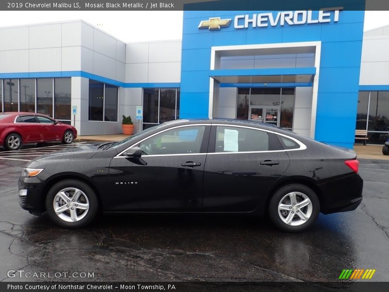 Mosaic Black Metallic / Jet Black 2019 Chevrolet Malibu LS