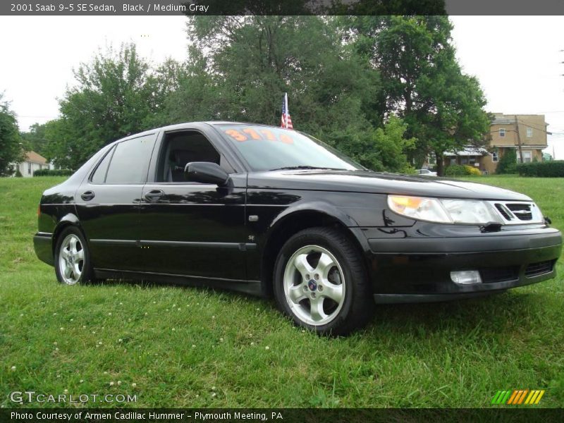 Black / Medium Gray 2001 Saab 9-5 SE Sedan
