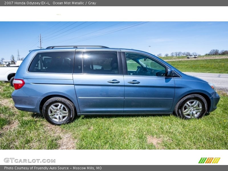 Ocean Mist Metallic / Gray 2007 Honda Odyssey EX-L
