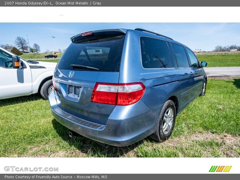 Ocean Mist Metallic / Gray 2007 Honda Odyssey EX-L