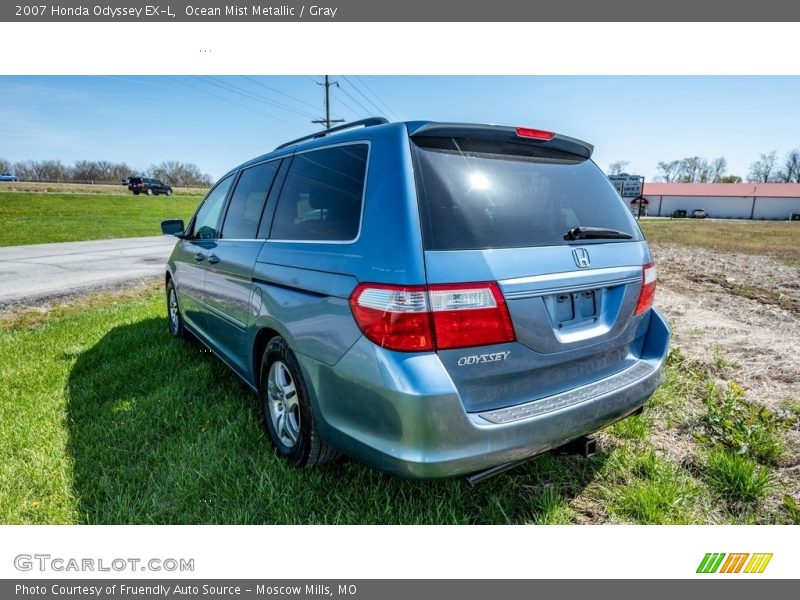 Ocean Mist Metallic / Gray 2007 Honda Odyssey EX-L