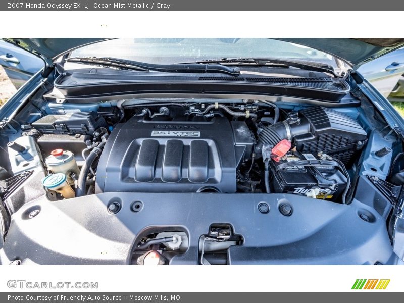 Ocean Mist Metallic / Gray 2007 Honda Odyssey EX-L