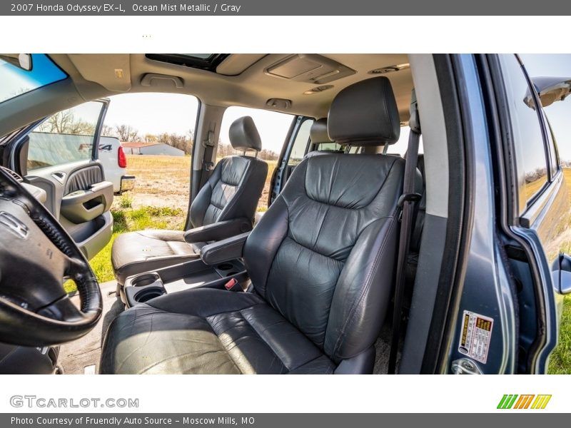 Ocean Mist Metallic / Gray 2007 Honda Odyssey EX-L