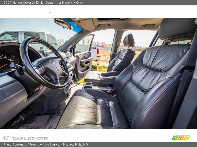 Ocean Mist Metallic / Gray 2007 Honda Odyssey EX-L