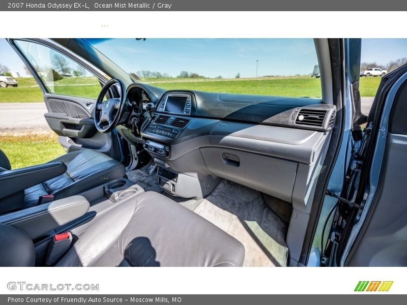 Ocean Mist Metallic / Gray 2007 Honda Odyssey EX-L