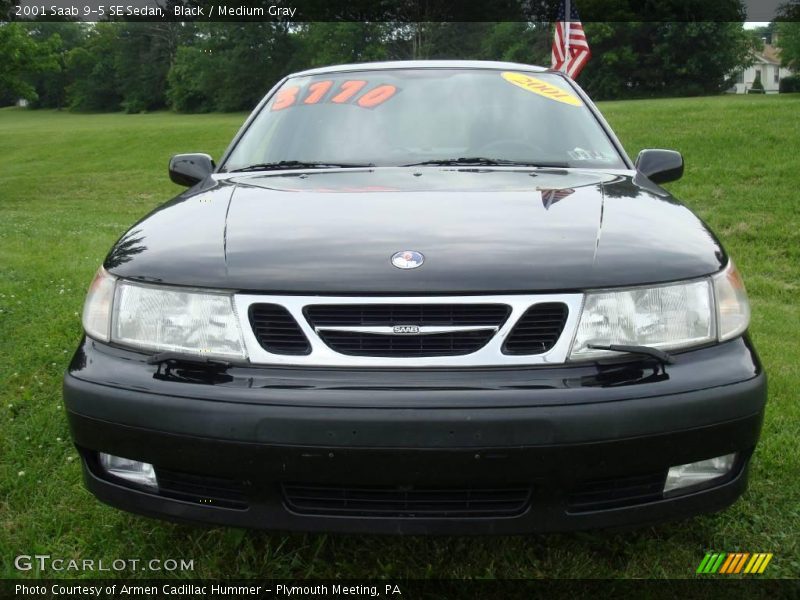 Black / Medium Gray 2001 Saab 9-5 SE Sedan