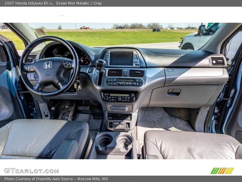 Ocean Mist Metallic / Gray 2007 Honda Odyssey EX-L
