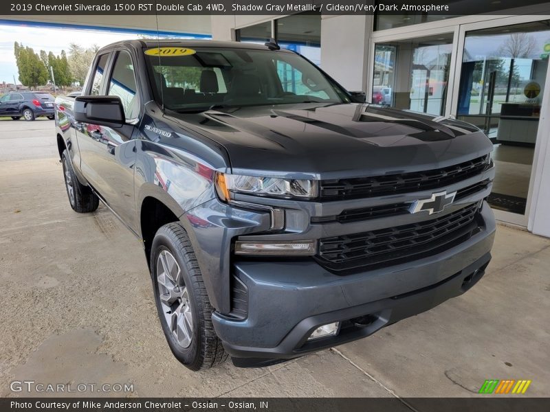 Shadow Gray Metallic / Gideon/Very Dark Atmosphere 2019 Chevrolet Silverado 1500 RST Double Cab 4WD