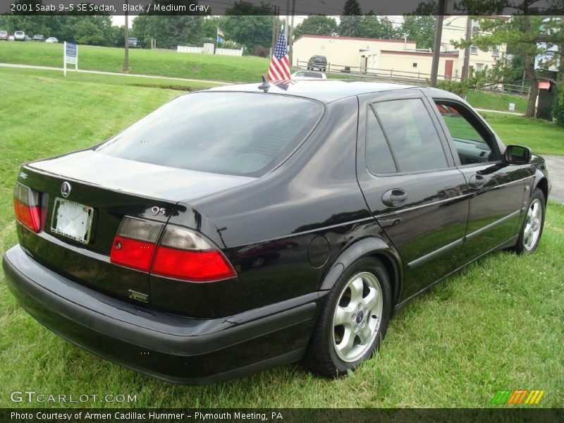 Black / Medium Gray 2001 Saab 9-5 SE Sedan
