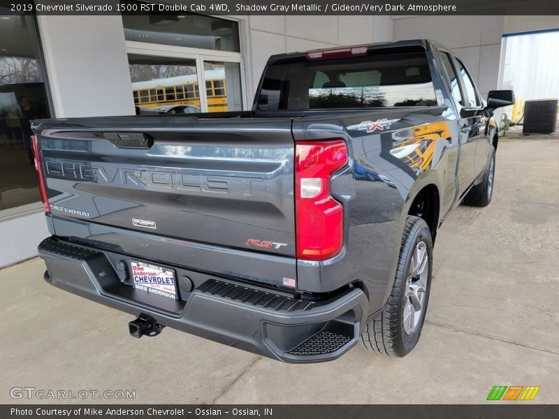 Shadow Gray Metallic / Gideon/Very Dark Atmosphere 2019 Chevrolet Silverado 1500 RST Double Cab 4WD