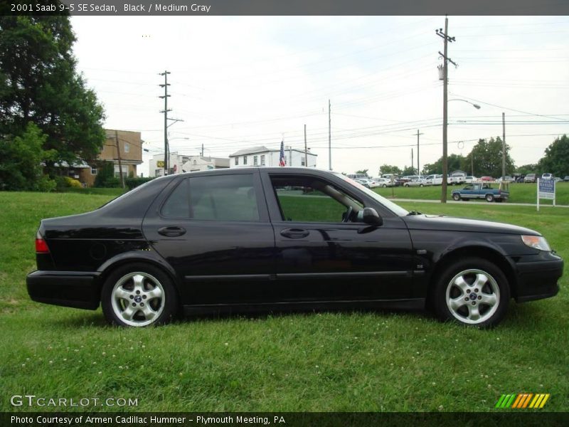 Black / Medium Gray 2001 Saab 9-5 SE Sedan