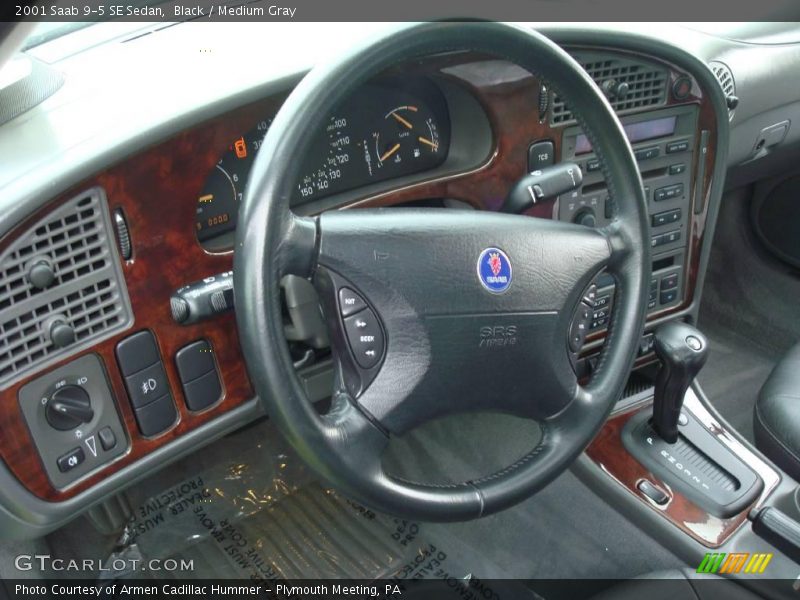 Black / Medium Gray 2001 Saab 9-5 SE Sedan