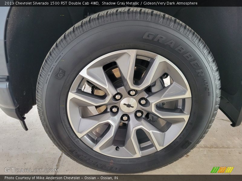 Shadow Gray Metallic / Gideon/Very Dark Atmosphere 2019 Chevrolet Silverado 1500 RST Double Cab 4WD