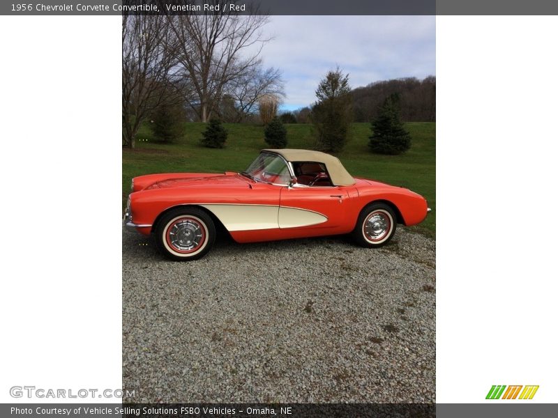 Venetian Red / Red 1956 Chevrolet Corvette Convertible