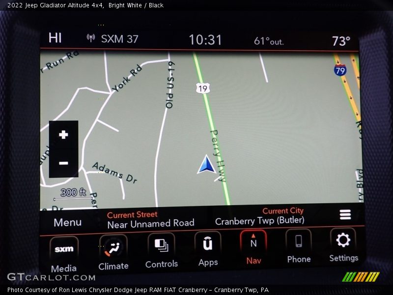 Bright White / Black 2022 Jeep Gladiator Altitude 4x4