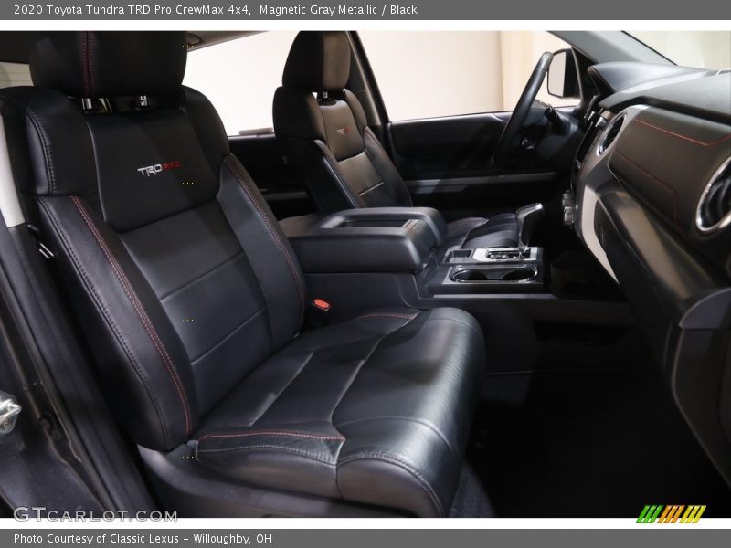 Front Seat of 2020 Tundra TRD Pro CrewMax 4x4