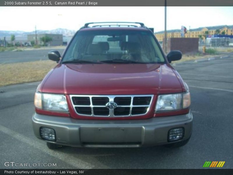 Canyon Red Pearl / Beige 2000 Subaru Forester 2.5 S