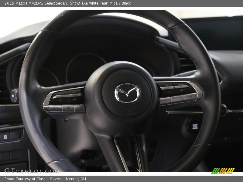 Snowflake White Pearl Mica / Black 2019 Mazda MAZDA3 Select Sedan