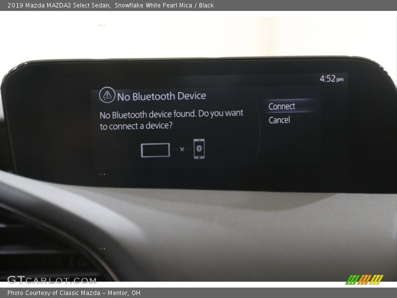 Snowflake White Pearl Mica / Black 2019 Mazda MAZDA3 Select Sedan
