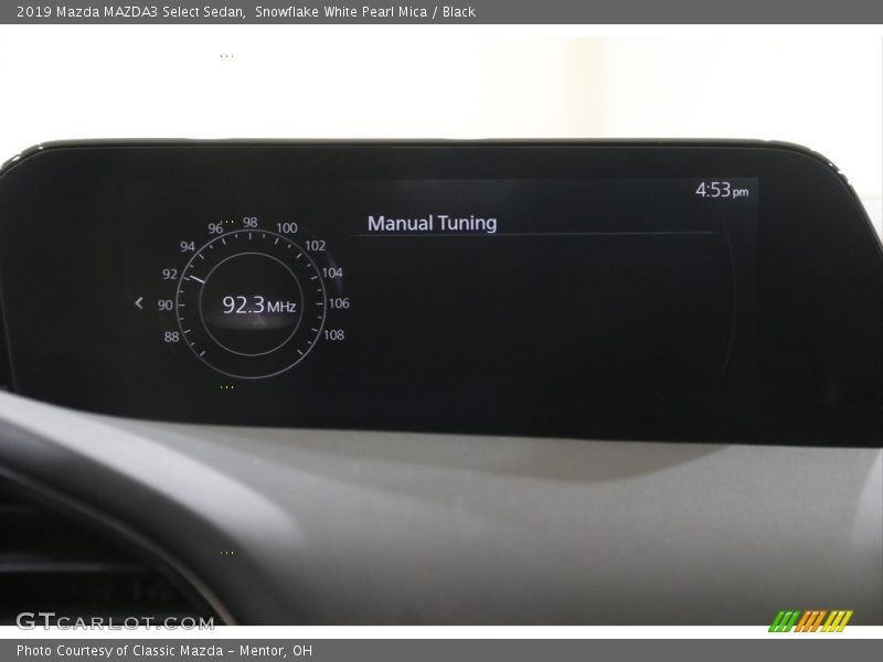 Snowflake White Pearl Mica / Black 2019 Mazda MAZDA3 Select Sedan