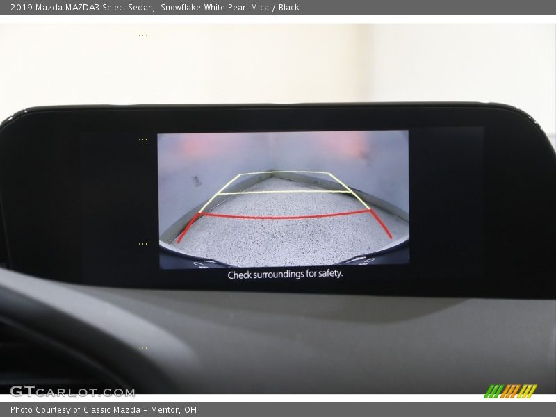 Snowflake White Pearl Mica / Black 2019 Mazda MAZDA3 Select Sedan