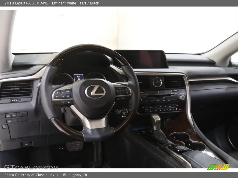 Eminent White Pearl / Black 2018 Lexus RX 350 AWD
