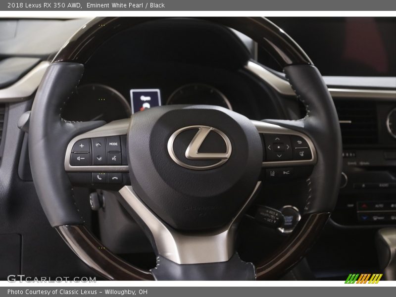 Eminent White Pearl / Black 2018 Lexus RX 350 AWD