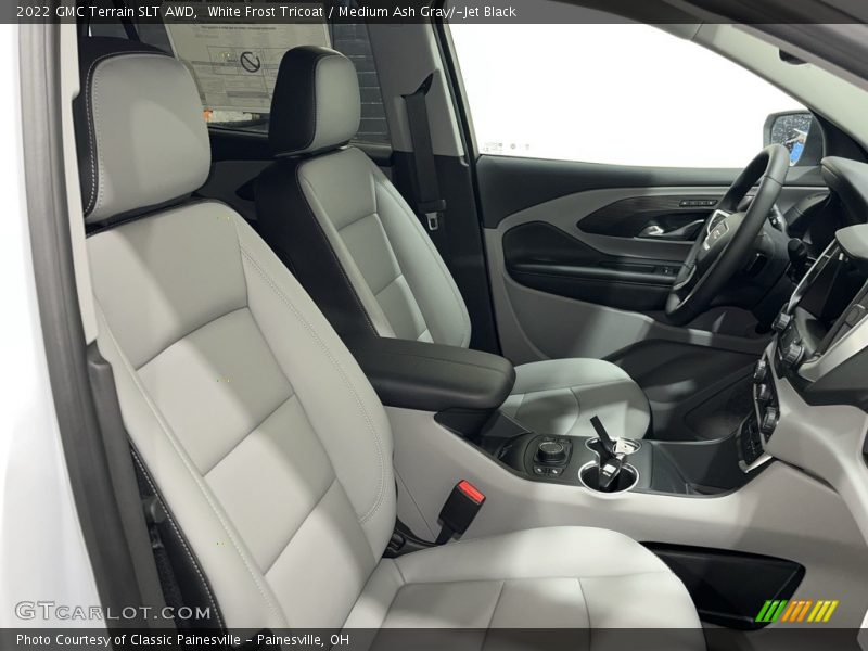 White Frost Tricoat / Medium Ash Gray/­Jet Black 2022 GMC Terrain SLT AWD