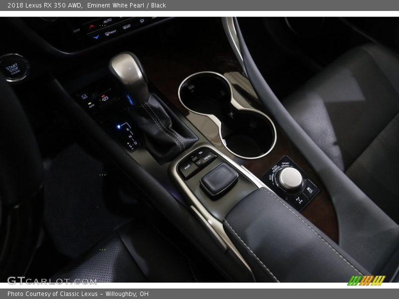 Eminent White Pearl / Black 2018 Lexus RX 350 AWD