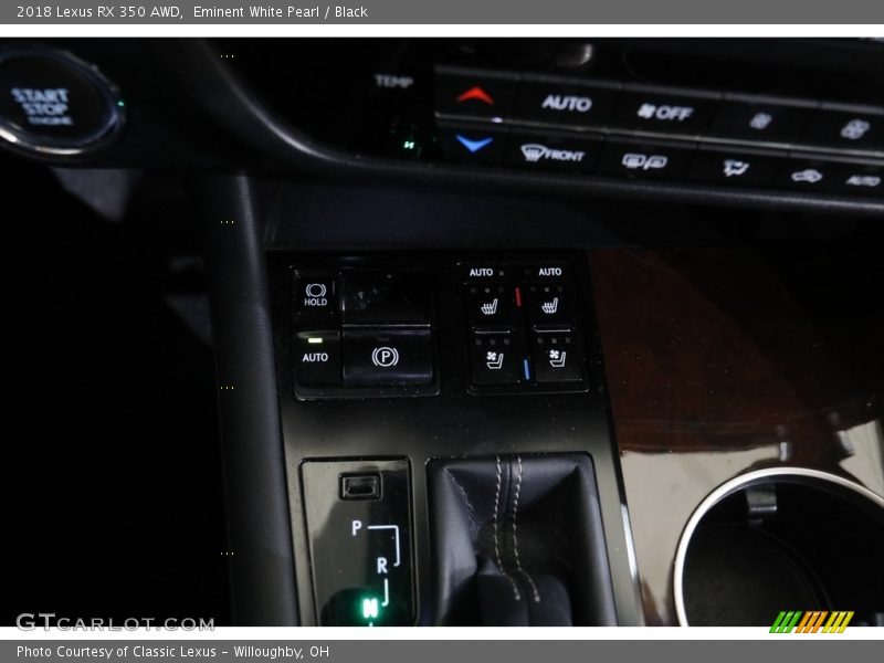 Eminent White Pearl / Black 2018 Lexus RX 350 AWD
