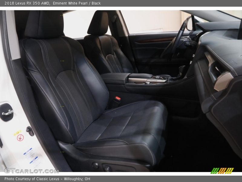 Eminent White Pearl / Black 2018 Lexus RX 350 AWD