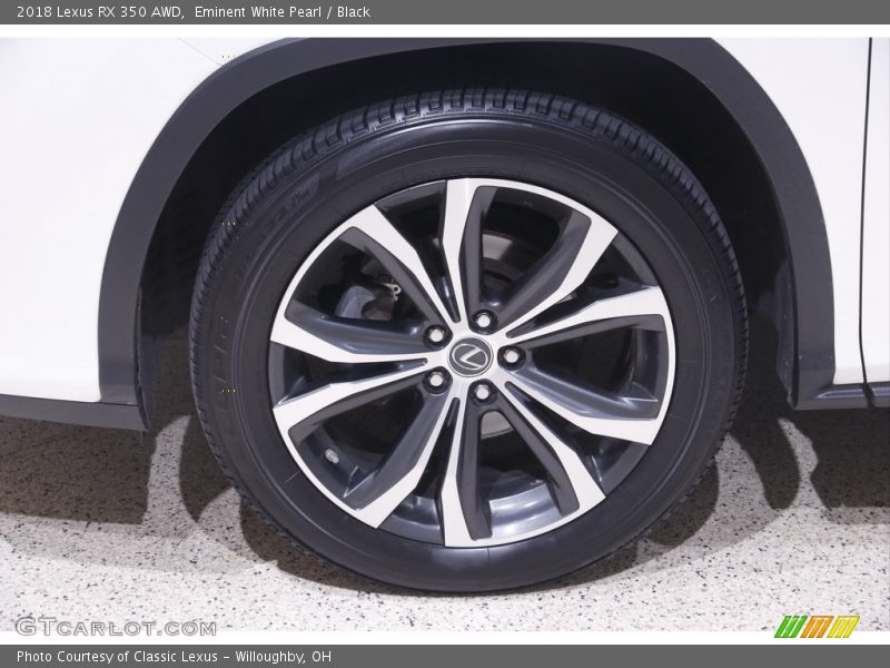 Eminent White Pearl / Black 2018 Lexus RX 350 AWD