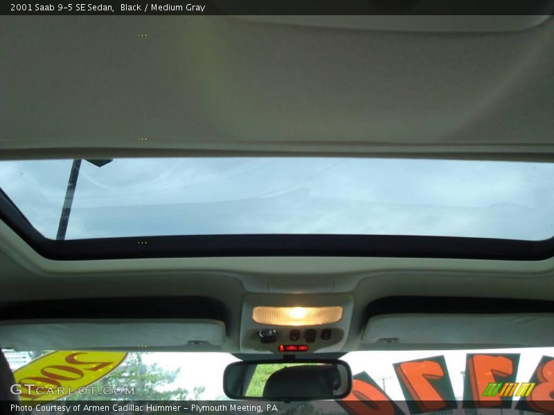 Black / Medium Gray 2001 Saab 9-5 SE Sedan