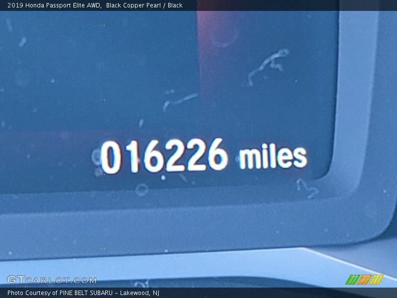 Black Copper Pearl / Black 2019 Honda Passport Elite AWD