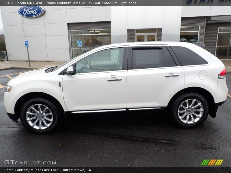  2014 MKX AWD White Platinum Metallic Tri-Coat