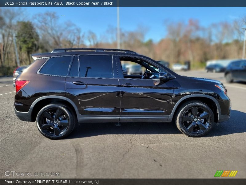 Black Copper Pearl / Black 2019 Honda Passport Elite AWD