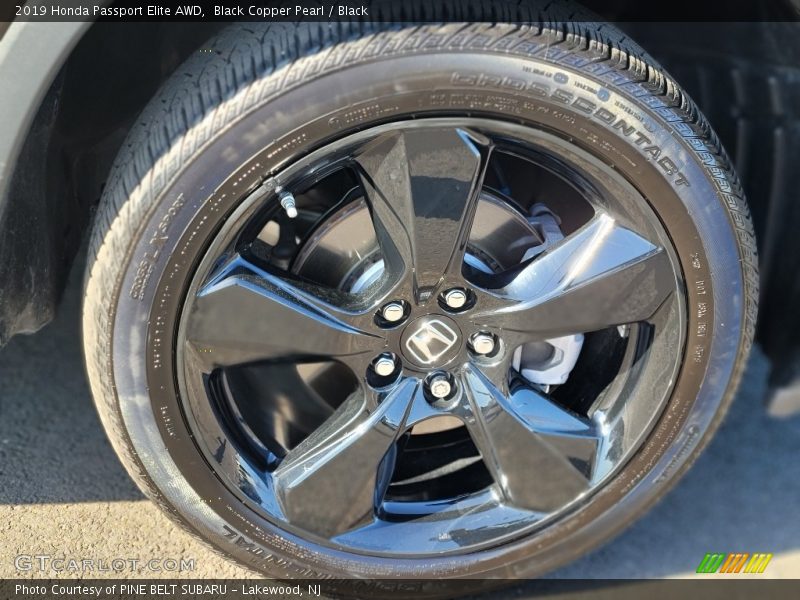 Black Copper Pearl / Black 2019 Honda Passport Elite AWD