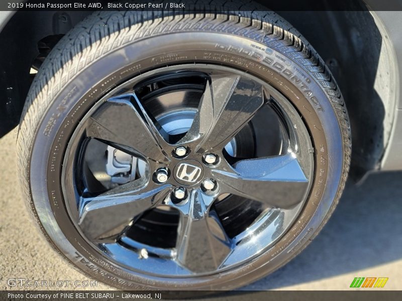 Black Copper Pearl / Black 2019 Honda Passport Elite AWD