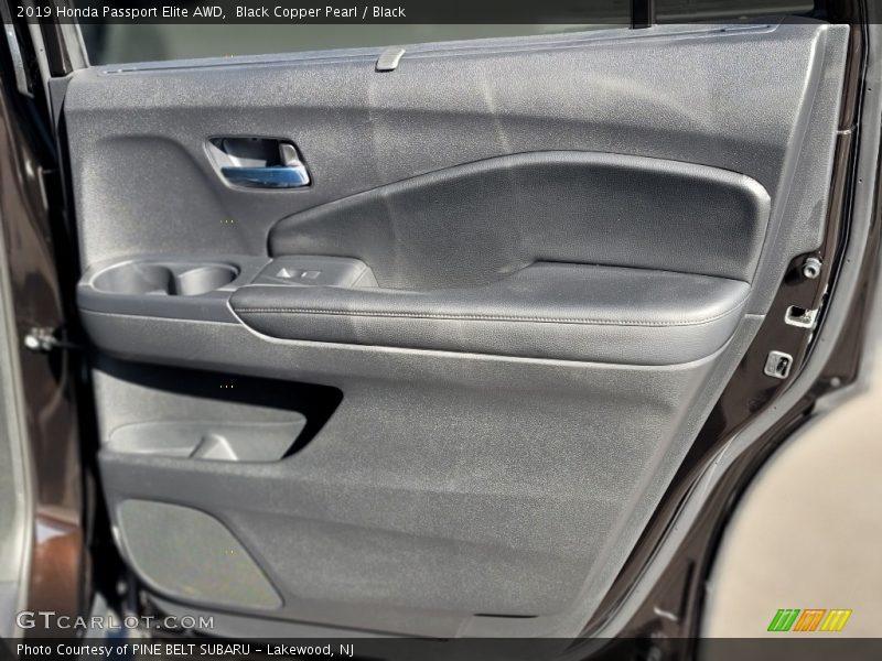 Black Copper Pearl / Black 2019 Honda Passport Elite AWD