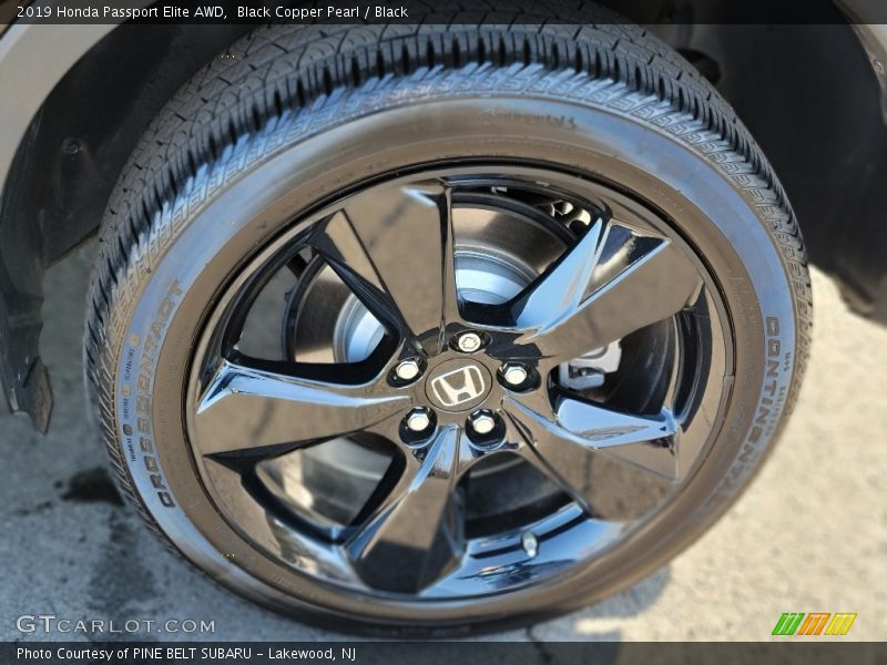 Black Copper Pearl / Black 2019 Honda Passport Elite AWD