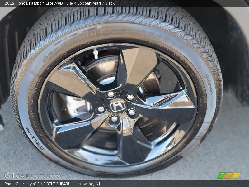 Black Copper Pearl / Black 2019 Honda Passport Elite AWD
