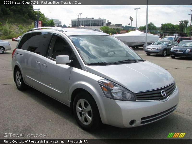 Radiant Silver Metallic / Gray 2008 Nissan Quest 3.5 S