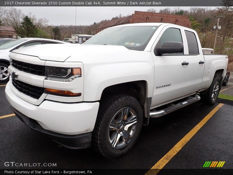 Summit White / Dark Ash/Jet Black 2017 Chevrolet Silverado 1500 Custom Double Cab 4x4